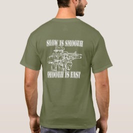 CAMISETA LENTO É LISO LISO É ENGRENAGEM RÁPIDA DO ATIRADOR