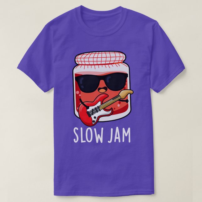 Camiseta Lento Jam Funny Music Comida Pun (Frente do Design)