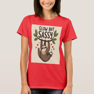 Camiseta Lento, Mas Assustador: Negrito e Confiante