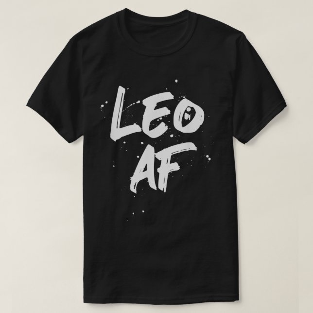 Camiseta Leo AF Zodiac - Sinal Horoscópio Aniversário (Frente do Design)