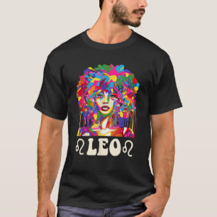 Camiseta Leo Black Girl African American Art Birthday