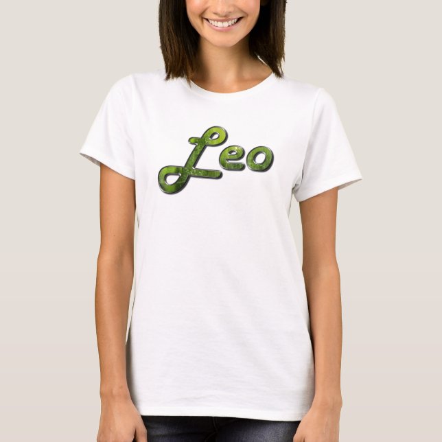 Camiseta Leo em Peridot Gemstone (Frente)