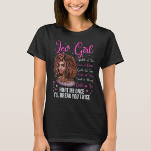 Camiseta Leo Girl Black Queen Zodiac Aniversário Afro Natur