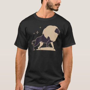 Camiseta Leo Lion Horoscope Julho Agosto Zodidia Aniversári