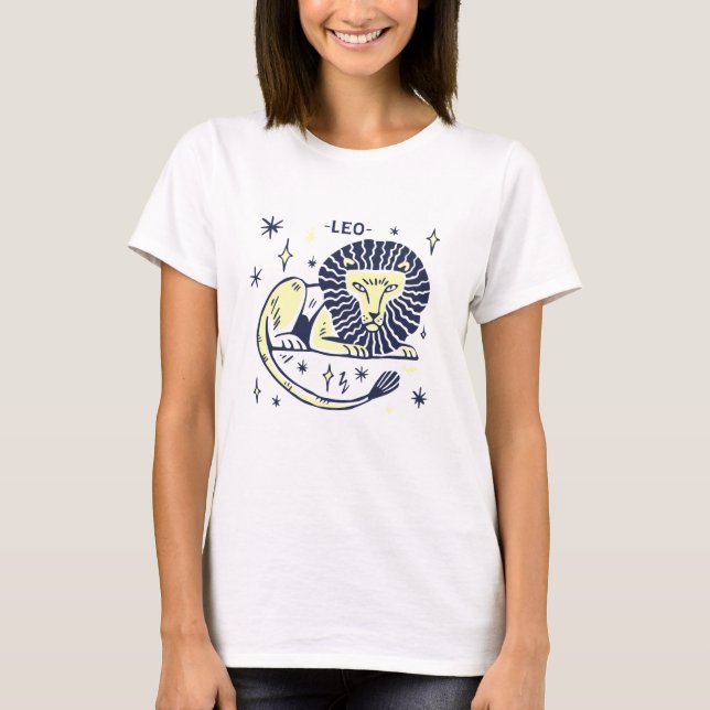 Camiseta Leo Lion Horoscope T Shirt (Frente)