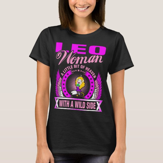 Camiseta Leo Mulher Um Pouco De Céu Com Um Lado Selvagem (Frente)