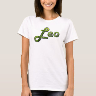 Camiseta Leo na pedra preciosa do Peridot