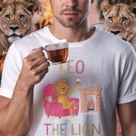 Camiseta Leo, o leão giro do Leão