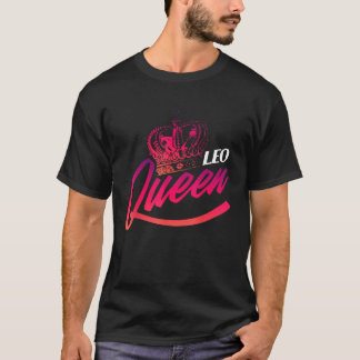 Camiseta Leo Queen Astrology Constelle Sinal de Nascimento