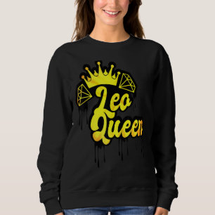 Camiseta Leo Queen Zodiac Sinal Derrubando Crown Horoscope 