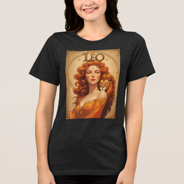 Camiseta Leo Sun - Sinal de Astrologia - Aniversário do Leã (Frente)