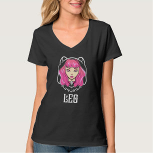 Camiseta Leo Tarot Sinal Zodiac Oculto do Gótico Pastel