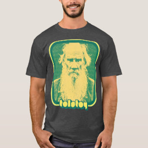 Camiseta Leo Tolstoy Retro-Aestética Fan Art