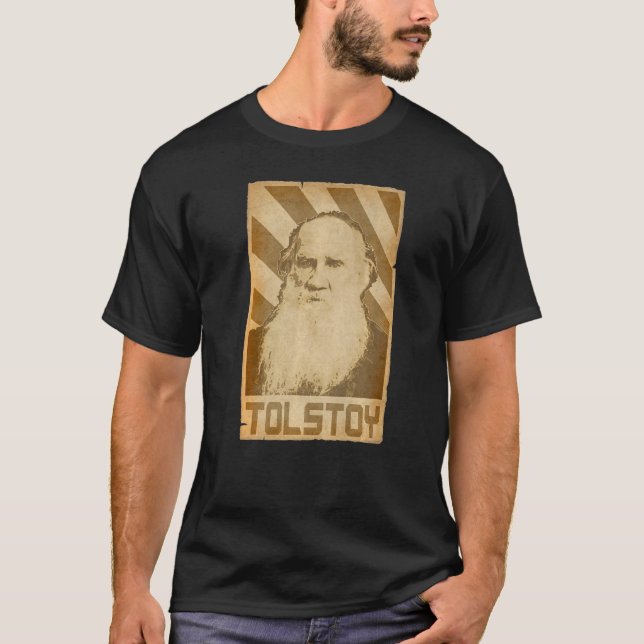 Camiseta Leo Tolstoy Retro Propaganda  1 (Frente)