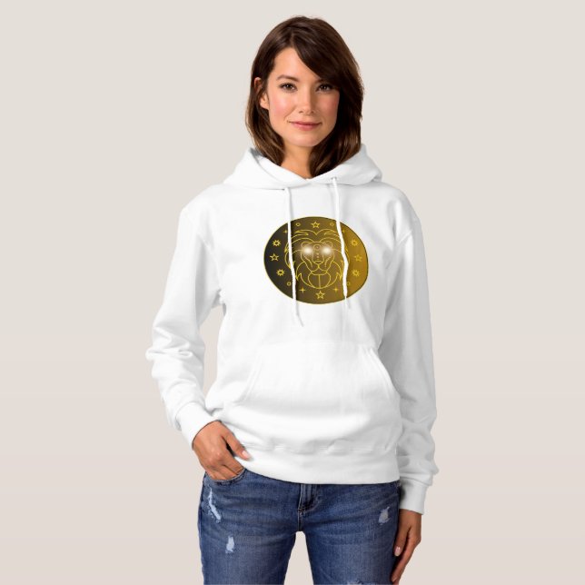 Camiseta Leo Zodiac Emblem | Minimal Celestial Symbol (Frente Completa)