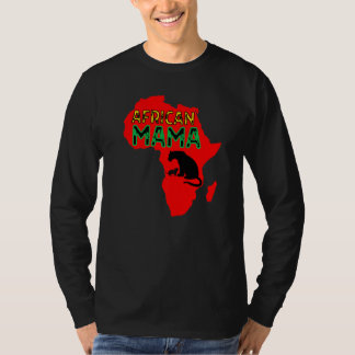 Camiseta Leoa Mãe Africana Vermelha