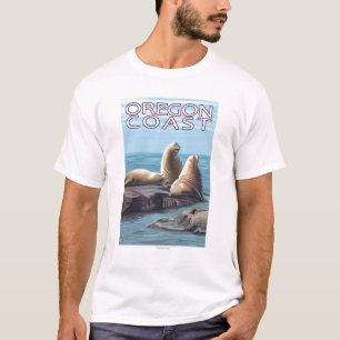 Camiseta Leões de mar da costa de Oregon