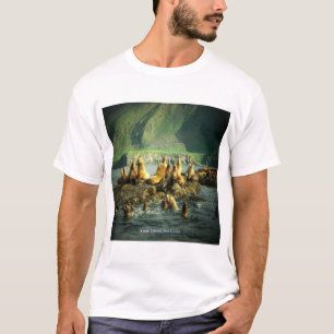 Camiseta Leões de mar da ilha de Amak