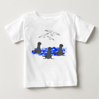 Camiseta Leões do Mar Oceano e Gaivotas Toddler Tee