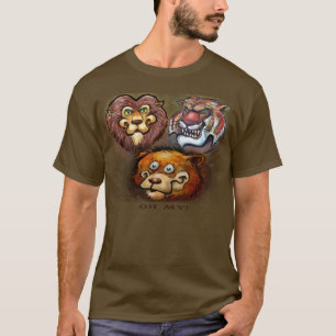 Camiseta Leões e Tigres e Ursos Oh Meu Deus!