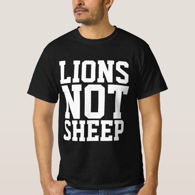 CAMISETA LEÕES NÃO CAMADAS DE OVELHA (Frente)