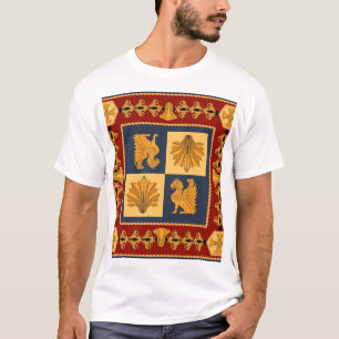 Camiseta Leões ouros: Art Nouveau cachecol design