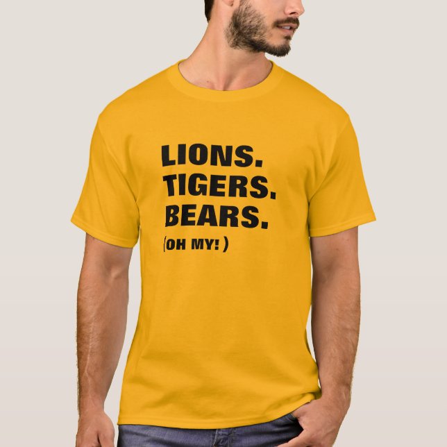 Camiseta Leões. Tigres. Ursos (Frente)