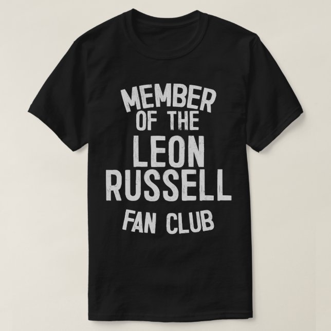 Camiseta Leon Russell Fan Club (Frente do Design)