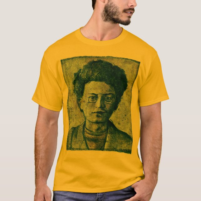Camiseta Leon Trotsky. Herói e mártir da União Soviética. (Frente)
