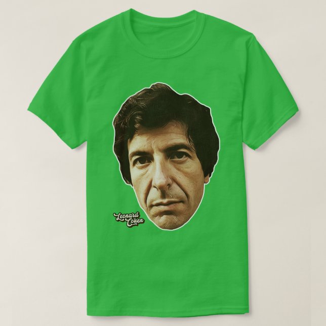 Camiseta Leonard Cohen (Frente do Design)