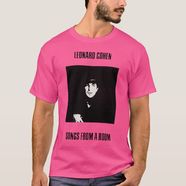 Camiseta Leonard Cohen Arte Estética Para Fãs (Frente)