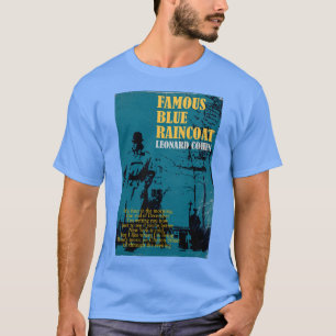 Camiseta Leonard Cohen Famous Blue Raincoat amigo retrô