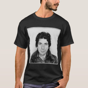 Camiseta Leonard Cohen Preto e Branco