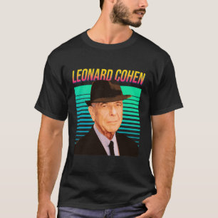 Camiseta Leonard Cohen Retro Retrato