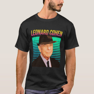 Camiseta Leonard Cohen Retro Retrato