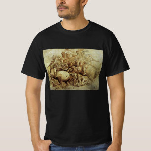Camiseta Leonardo da Vinci é a Batalha de Anghiari