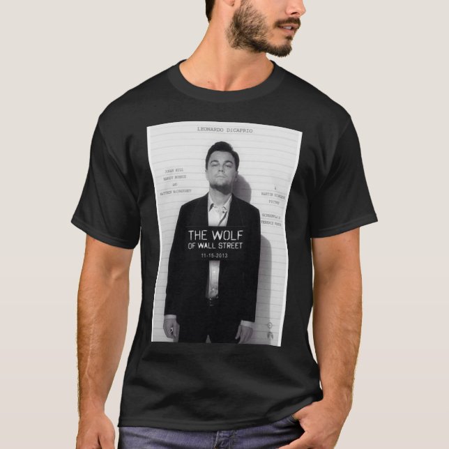 Camiseta Leonardo Di Caprio - O Lobo de Wall Street Poste (Frente)
