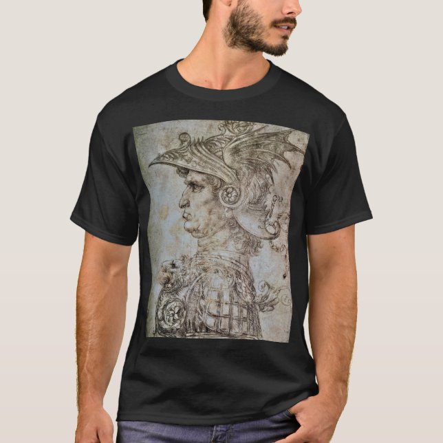 Camiseta Leonardo's Helmeted Warrior (Frente)