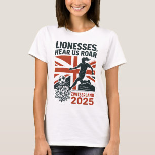 Camiseta Leonas, Ouça-nos Rugir – Futebol Feminino Inglês