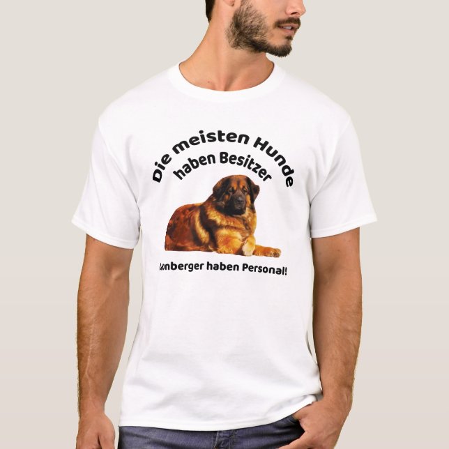 Camiseta Leonberger Com Seu Próprio Funcionarios (Frente)