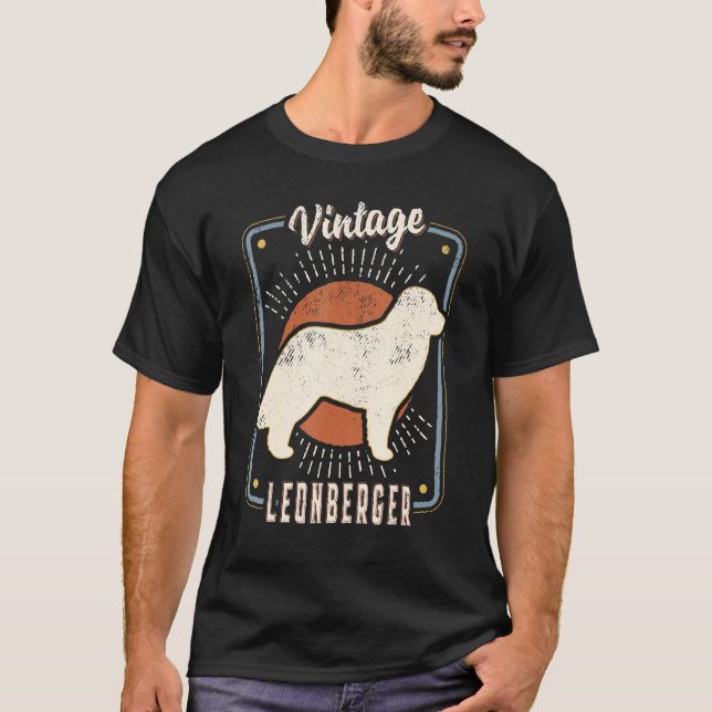 Camiseta Leonberger Vintage Retro Classic Dog Love (Frente)