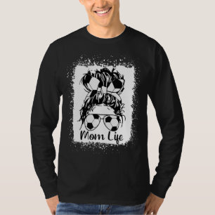 Camiseta Leopar Womens Messaging Bun Soccer Mãe Bola de Fut