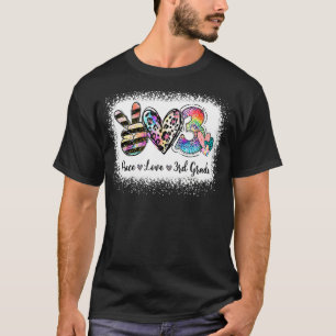 Camiseta Leopard 3º ano, Tie Dye Peace Love Thir