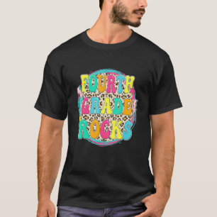 Camiseta Leopard 4ª série Rocks Estudante 1º dia da escola