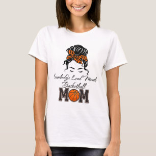 Camiseta Leopard Alguém's Loudmouth Sketll Mamãe Mothe