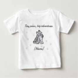 Camiseta Leopard Baby Tee – Custom Name