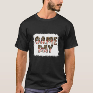 Camiseta Leopard Baseball Game Day Vibes Baseball Mãe Moth