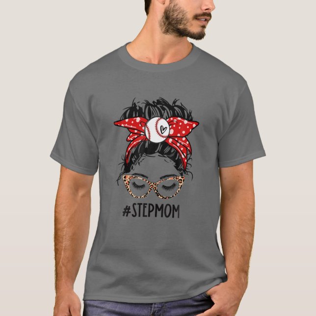 Camiseta Leopard Baseball Stepman Life Messaging Game Day M (Frente)