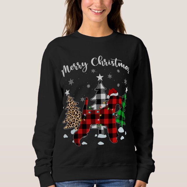 Camiseta Leopard Buffalo Xadrez Wire Fox Terrier Dog Christ (Frente)