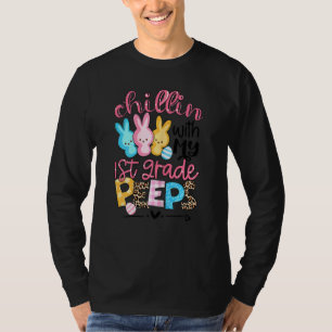 Camiseta Leopard Bunny Chillin Com Meus Bunnies Da Classe 1